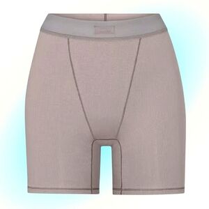 SKIMS Women's Cotton Ribbed Boxer Shorts